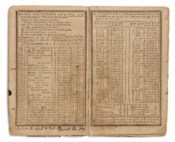 (AMERICAN REVOLUTION--1775.) John Anderson. Anderson Improved: Being an Almanack, and Ephemeris, for the Year of our Lord 1775.